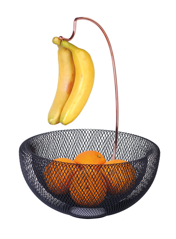 Fruit basket with banana holder