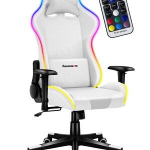 "HUZARO FORCE 6.2 White RGB LED" žaidimų kėdė
