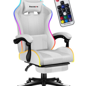 "HUZARO Force 4.7 White RGB" žaidimų kėdė