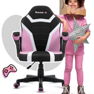 HUZARO RANGER 1.0 Pink Mesh" vaikiška žaidimų kėdė